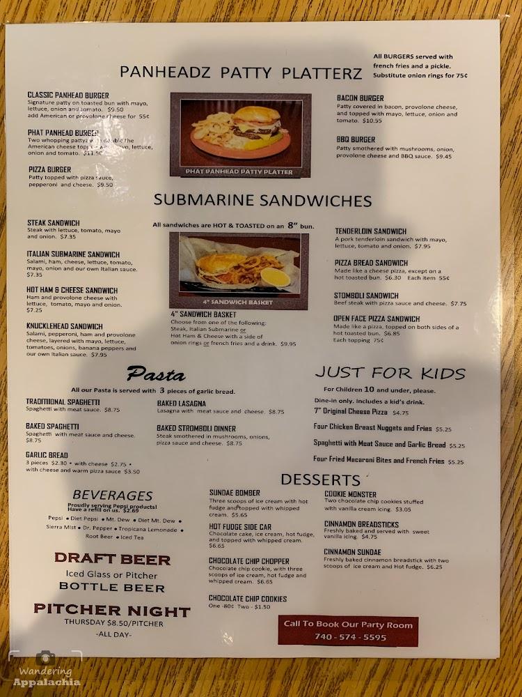 Panheadz Pizza and Pattyz Menu image 4